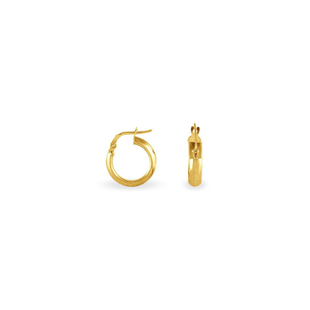 Créoles Vickie Or Jaune - Boucles d'oreilles créoles Femme | Histoire d’Or