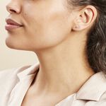 Boucles D'oreilles Puces Plaqu&eacute; Or Jaune Alodia Oxyde De Zirconium - Boucles d'oreilles fantaisie Femme | Histoire d&rsquo;Or