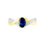 Bague Candice Or Jaune Saphir - Bagues solitaires Femme | Histoire d&rsquo;Or