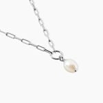 Collier Perla Argent Blanc Perle De Culture - Colliers fantaisie Femme | Histoire d&rsquo;Or