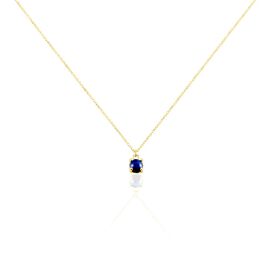 Collier Campsis Or Jaune Lapis Lazuli - Bijoux Femme | Histoire d’Or