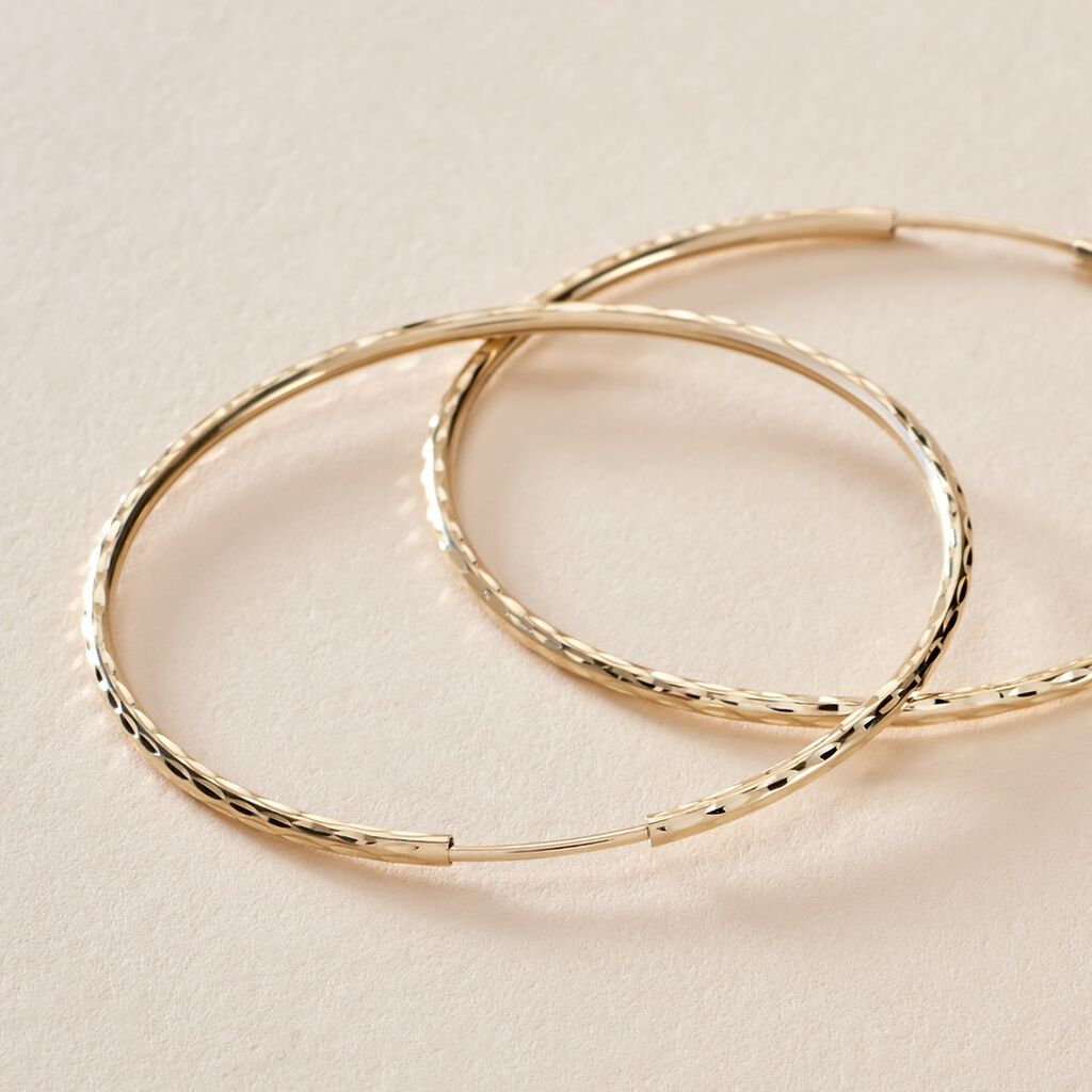 Créoles Aglavie Flexibles Or Jaune - Boucles d'oreilles créoles Femme | Histoire d’Or