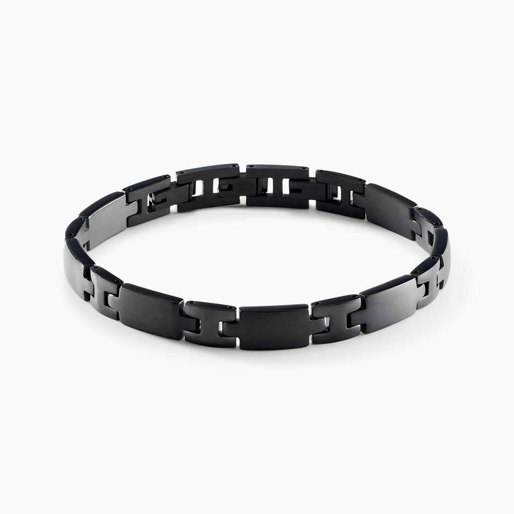 Bracelet Josua Acier Noir - Bracelets Homme | Histoire d’Or