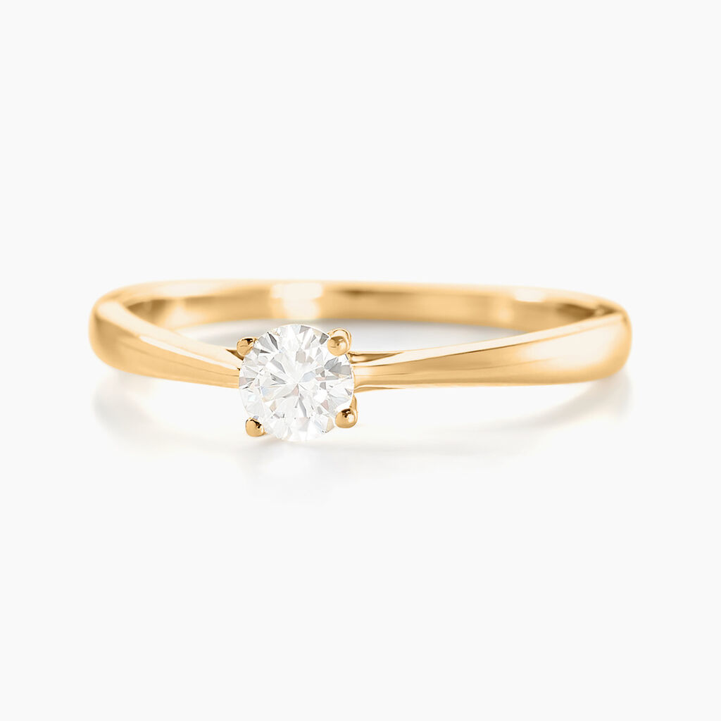 Bague Solitaire Or Jaune Aphrodite Diamant - Bagues solitaires Femme | Histoire d’Or