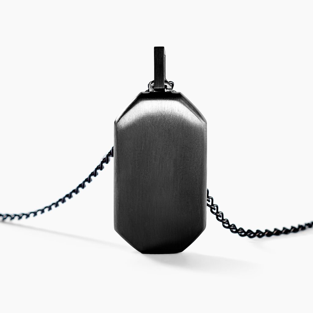 Collier Alessio Acier Noir - Colliers fantaisie Homme | Histoire d’Or