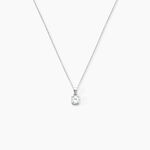 Collier Lynna Argent Blanc Oxyde De Zirconium - Colliers fantaisie Femme | Histoire d&rsquo;Or