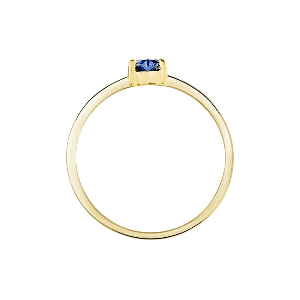 Bague Lissounia Or Jaune Saphir - Bagues solitaires Femme | Histoire d&rsquo;Or