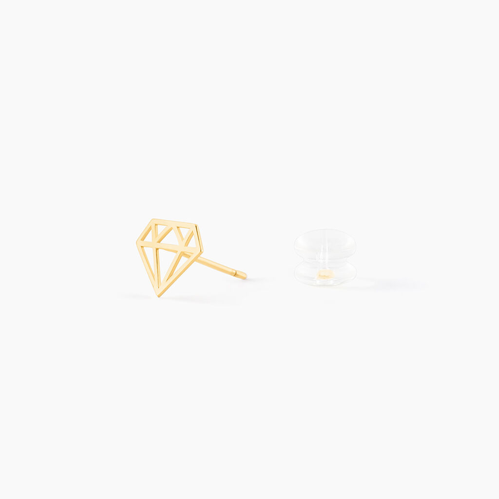 Boucles D'oreilles Puces Kais Or Jaune - Clous d'oreilles Femme | Histoire d&rsquo;Or