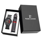 Coffret De Montre Pierre Lannier Paddock Noir - Montres Homme | Histoire d&rsquo;Or