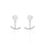 Bijoux D'oreilles Phybie Argent Blanc Oxyde De Zirconium - Boucles d'oreilles fantaisie Femme | Histoire d&rsquo;Or