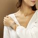 Bracelet Jonc Aelis Acier Blanc - Bracelets fantaisie Femme | Histoire d’Or