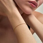 Bracelet Jerry Argent Dor&eacute; A L'Or 750/1000 - Bijoux sans pierre Femme | Histoire d&rsquo;Or
