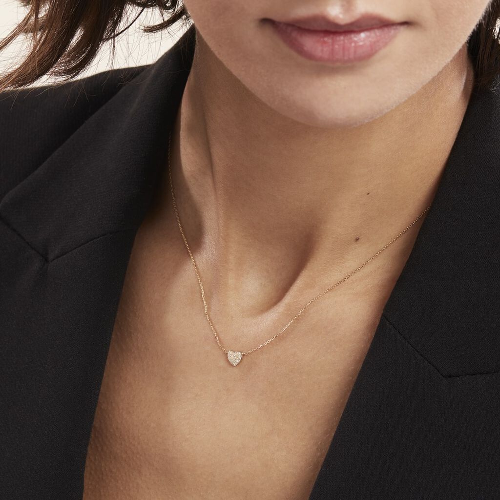 Collier Or Jaune Adorjan Diamants - Colliers Femme | Histoire d’Or