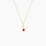 Pendentif Helidie Coccinelle Lettre Or Jaune - Pendentifs Enfant | Histoire d&rsquo;Or