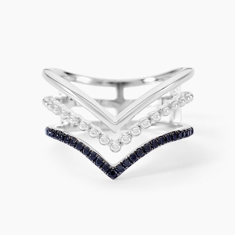 Bague Irina Argent Blanc Oxyde De Zirconium - Bagues avec pierre Femme | Histoire d’Or