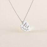 Collier Aemilia Argent Blanc - Cadeaux de naissance Femme | Histoire d&rsquo;Or