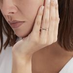 Bague Solitaire Or Blanc Fiona Diamant Synth&eacute;tique - Bagues solitaires Femme | Histoire d&rsquo;Or