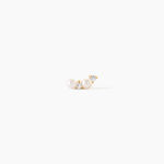 Piercing Iestyn Or Jaune Perle De Culture Oxyde De Zirconium - Piercings d'oreilles Femme | Histoire d&rsquo;Or
