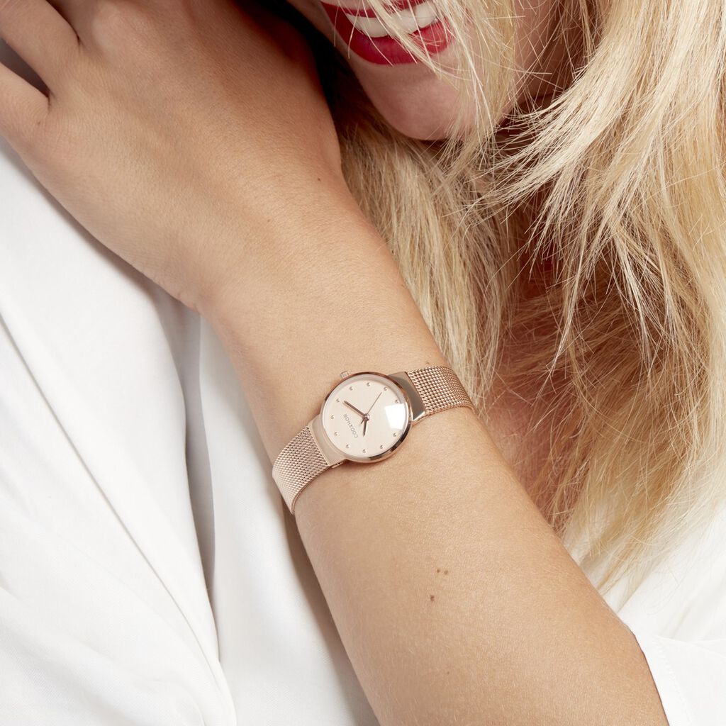 Montre Codhor Fleur Dor&eacute; Rose - Montres Femme | Histoire d&rsquo;Or