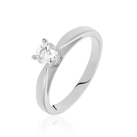 Bague Solitaire Celina Or Blanc Diamant - Bagues solitaires Femme | Histoire d’Or