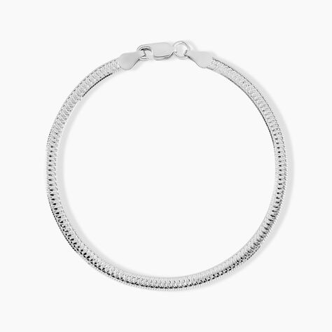 Bracelet Argent Blanc Alayna - Bracelets cha&icirc;ne Femme | Histoire d&rsquo;Or