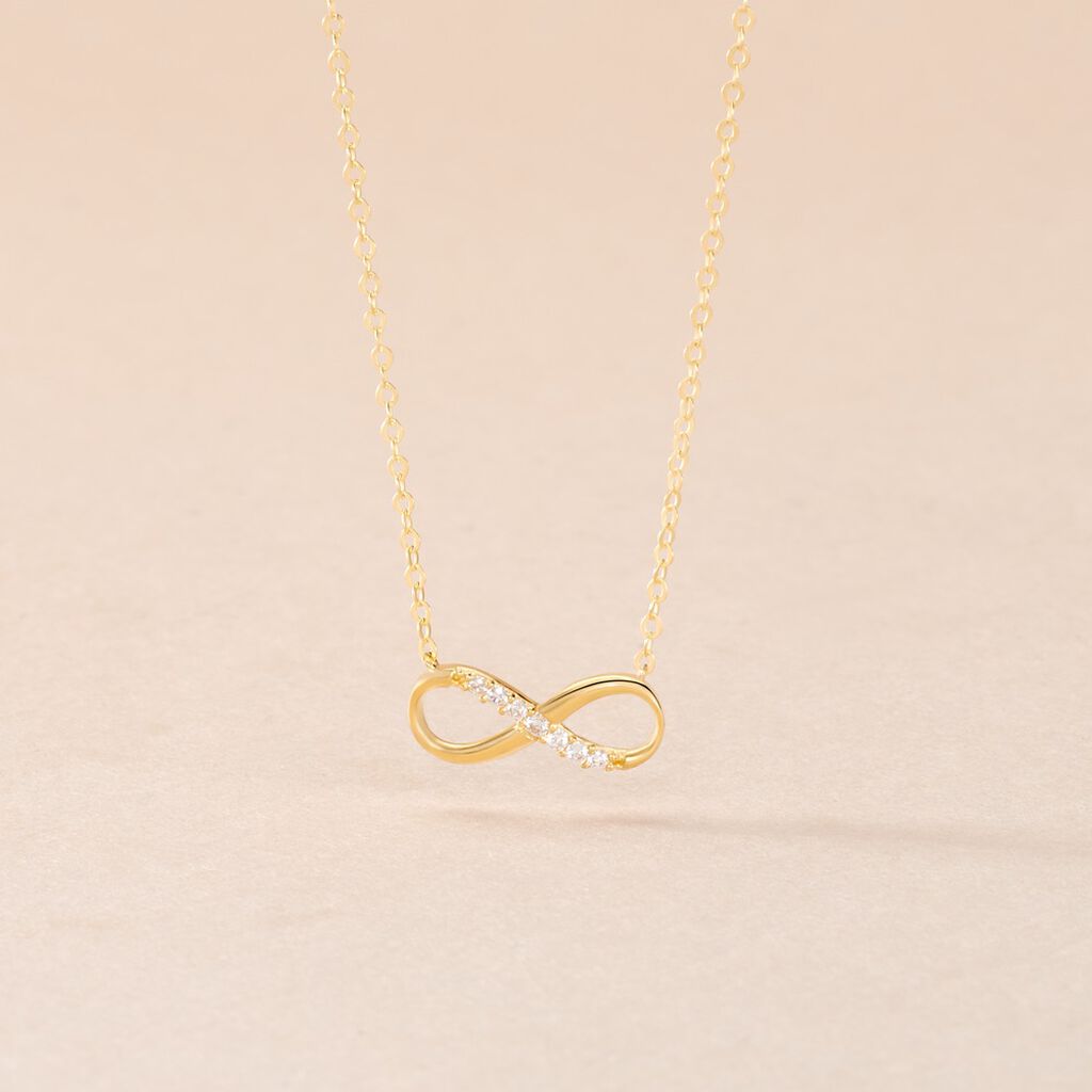 Collier Or Jaune Rosius Oxydes De Zirconium - Colliers Femme | Histoire d&rsquo;Or