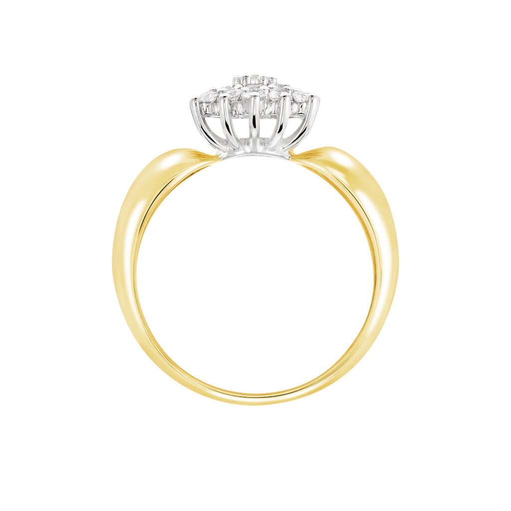 Bague Rasha Or Jaune Diamant - Bagues avec pierre Femme | Histoire d’Or