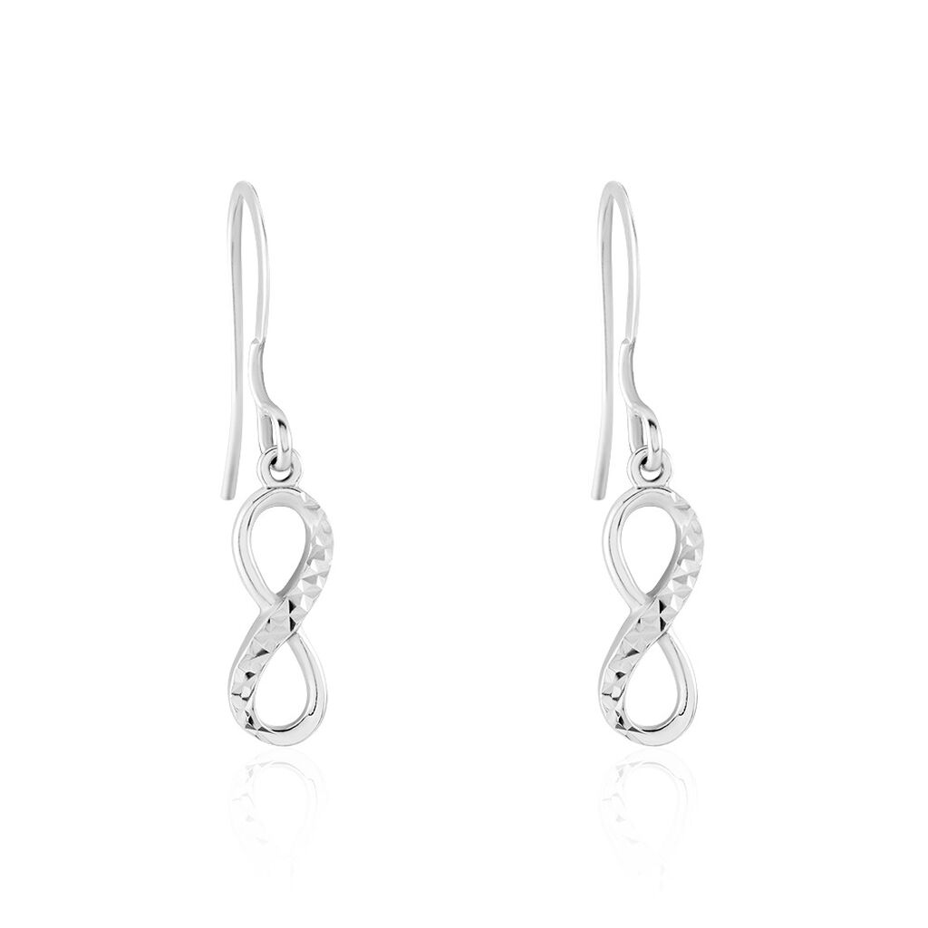 Boucles D'oreilles Pendantes Argent Blanc Teoxane - Boucles d'oreilles fantaisie Femme | Histoire d’Or