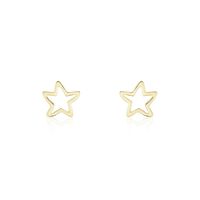 Boucles D'oreilles Puces Alphonsine Etoile De Mer Or Jaune