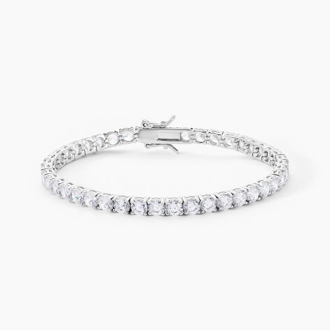 Bracelet Tennis Argent Blanc Oxyde De Zirconium - Bracelets Femme | Histoire d&rsquo;Or