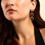 Boucles D'Oreilles Pendantes Alfreda Acier Jaune - Boucles d'oreilles fantaisie Femme | Histoire d&rsquo;Or