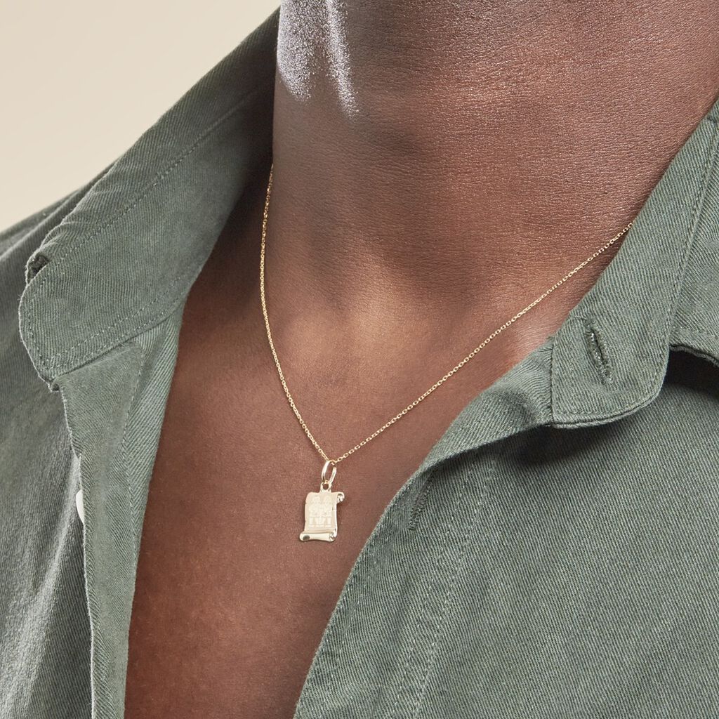 Pendentif Lamie Zodiaque Parchemin Or Jaune - Pendentifs Zodiaque Famille | Histoire d’Or
