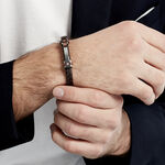 Bracelet Acier Blanc Ludovic Oxyde De Zirconium - Bracelets Homme | Histoire d&rsquo;Or