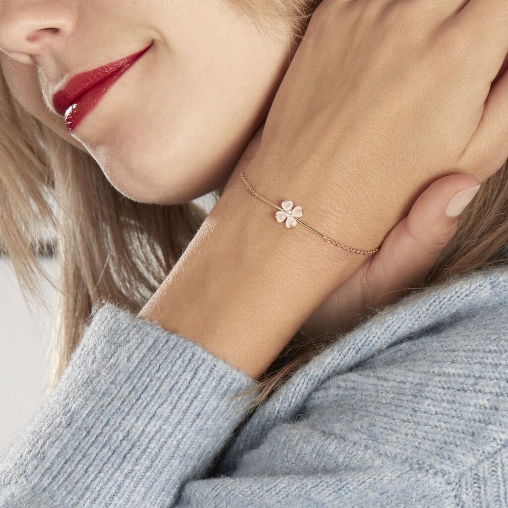 Bracelet Sendai Plaqué Or Jaune Oxyde De Zirconium - Bracelets Femme | Histoire d’Or
