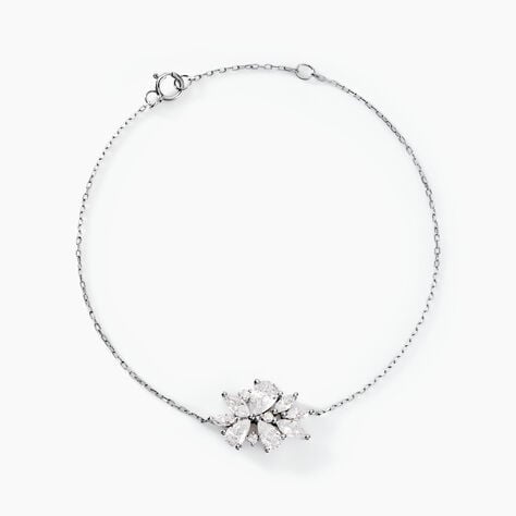 Bracelet Marquis Or Blanc Oxyde De Zirconium - Bracelets Femme | Histoire d’Or