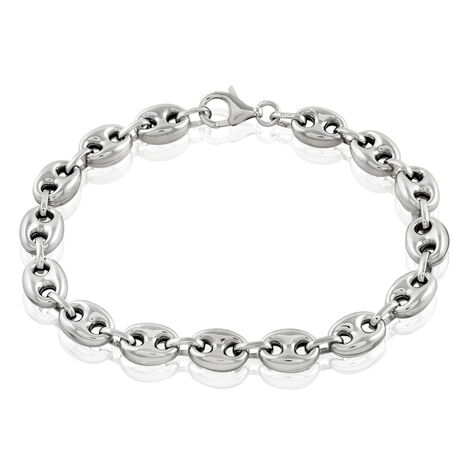 Bracelet Carrus Argent Blanc - Bracelets chaîne Homme | Histoire d’Or