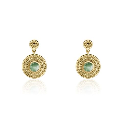 Boucles d'oreilles Femme Aventurine • Histoire d'Or