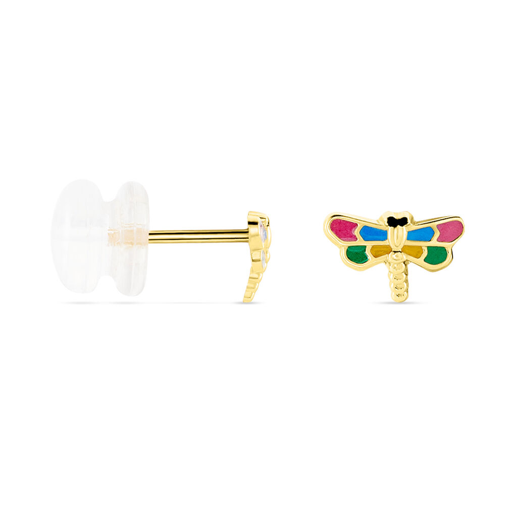 Boucles D'oreilles Puces Liberius Or Jaune - Clous d'oreilles Enfant | Histoire d’Or