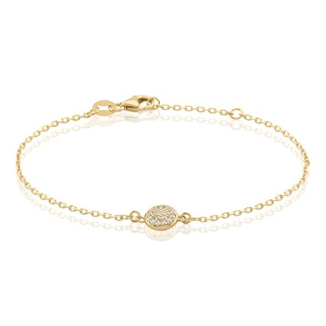 Bracelet Plaqué Or Larraso Oxydes De Zirconium - Bracelets Femme | Histoire d’Or