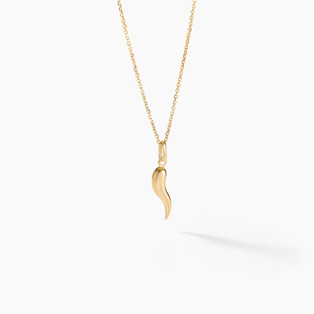Pendentif Felicette Corne Abondance Or Jaune - Pendentifs Unisex | Histoire d&rsquo;Or