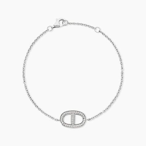 Bracelet Argent Blanc Caprina Oxydes De Zirconium - Bracelets Femme | Histoire d&rsquo;Or