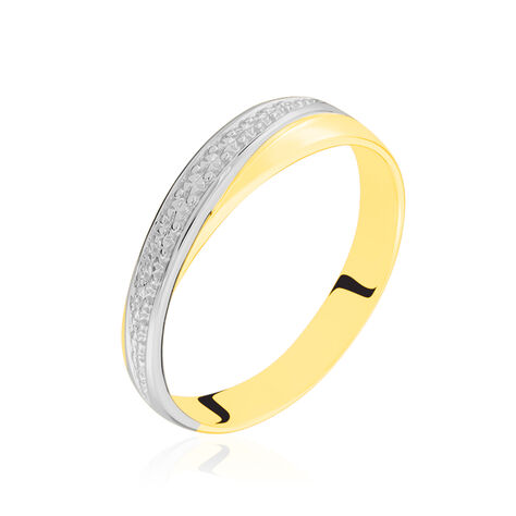 Alliance Maylisse Ruban Plat Or Bicolore - Alliances Femme | Histoire d’Or