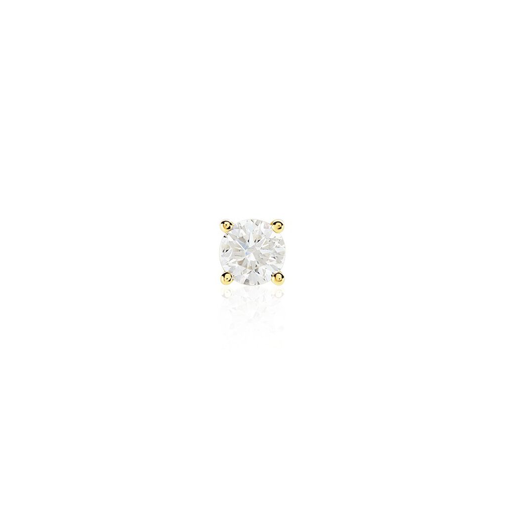 Boucle D'oreille Puce Unitaire Victoria Or Jaune Diamant - Clous d'oreilles Famille | Histoire d’Or
