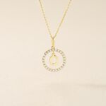 Pendentif Gabe Or Jaune Oxyde De Zirconium - Pendentifs Femme | Histoire d&rsquo;Or