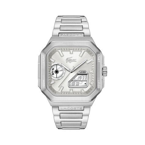 Montre Lacoste Lc33 Square Argent&eacute; - Montres Homme | Histoire d&rsquo;Or