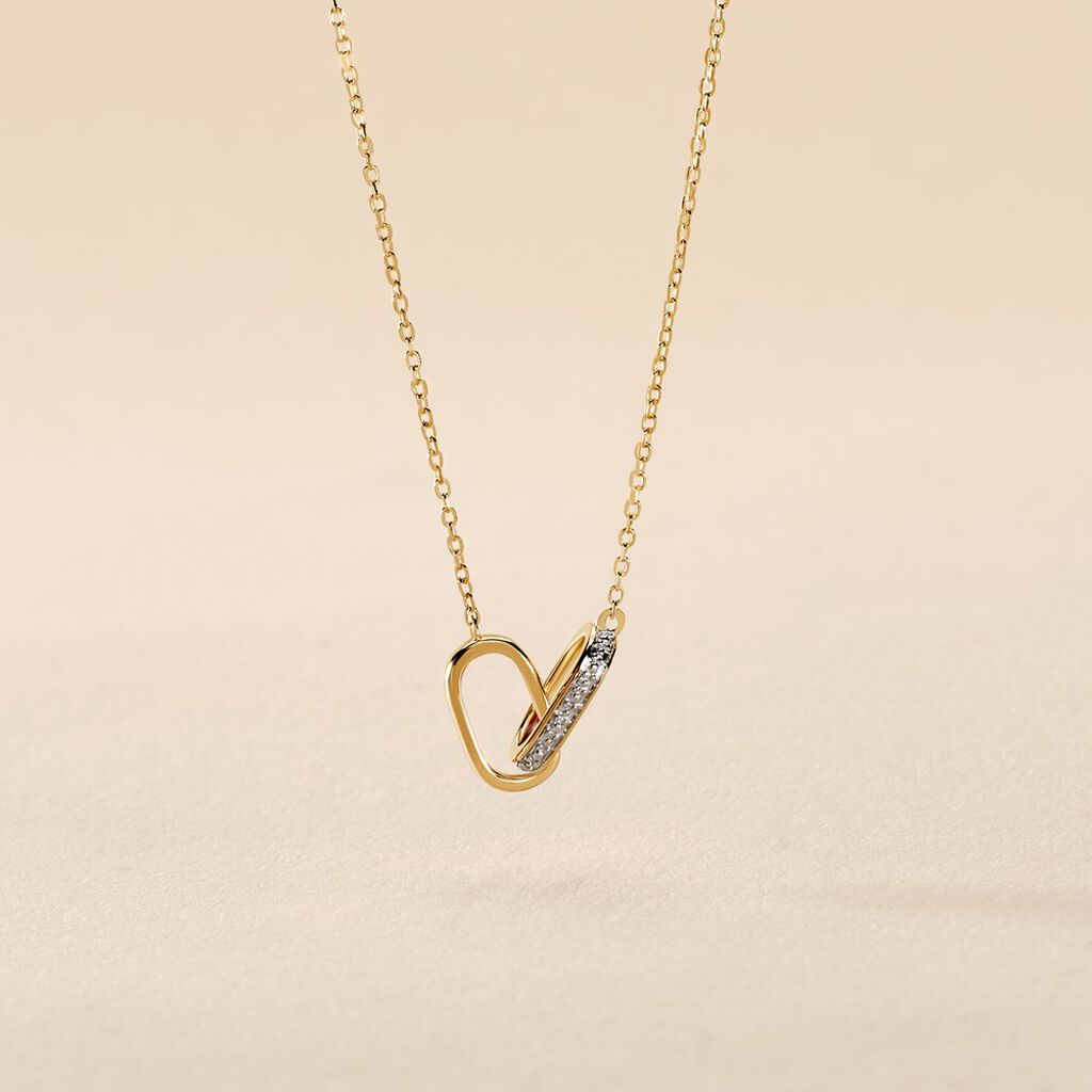 Collier Molana Or Jaune Diamant - Colliers Femme | Histoire d&rsquo;Or