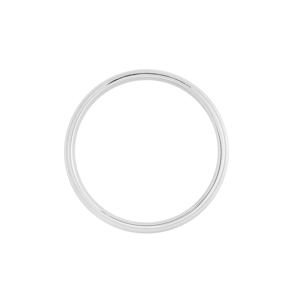 Alliance Circios Demi Jonc Classique Or Blanc - Alliances Unisex | Histoire d’Or
