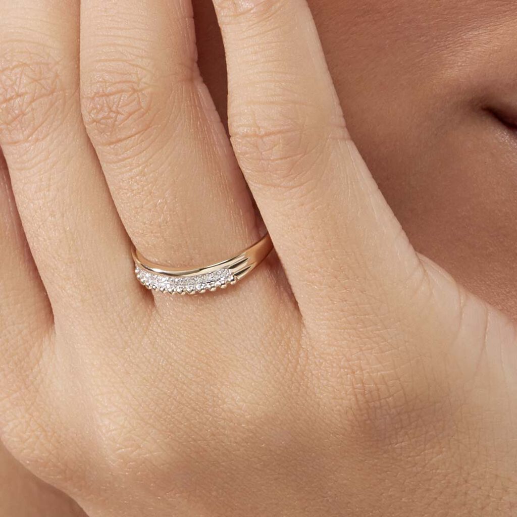 Bague Marcianne Or Jaune Diamant - Bagues avec pierre Femme | Histoire d’Or