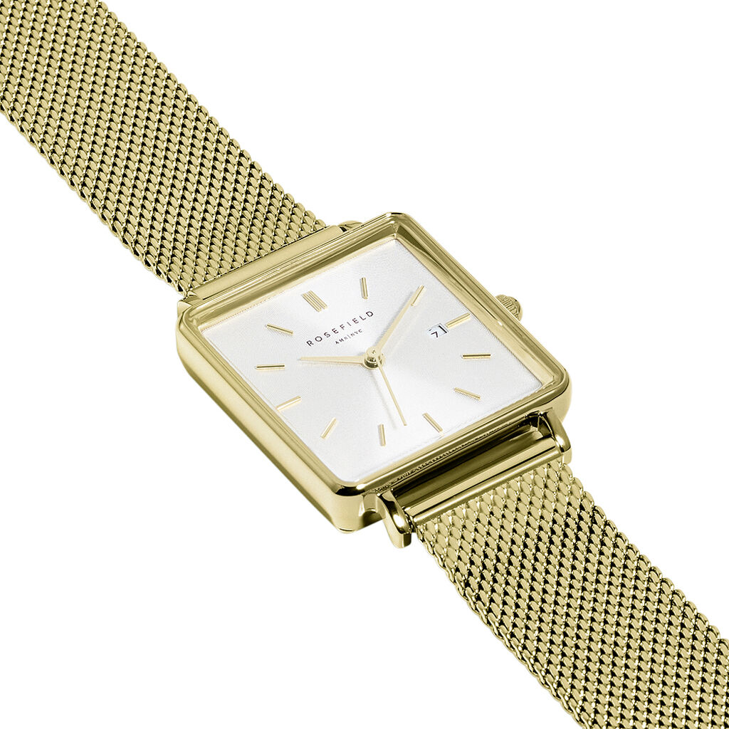 Montre Rosefield The Boxy Blanc - Id&eacute;es cadeaux Femme | Histoire d&rsquo;Or