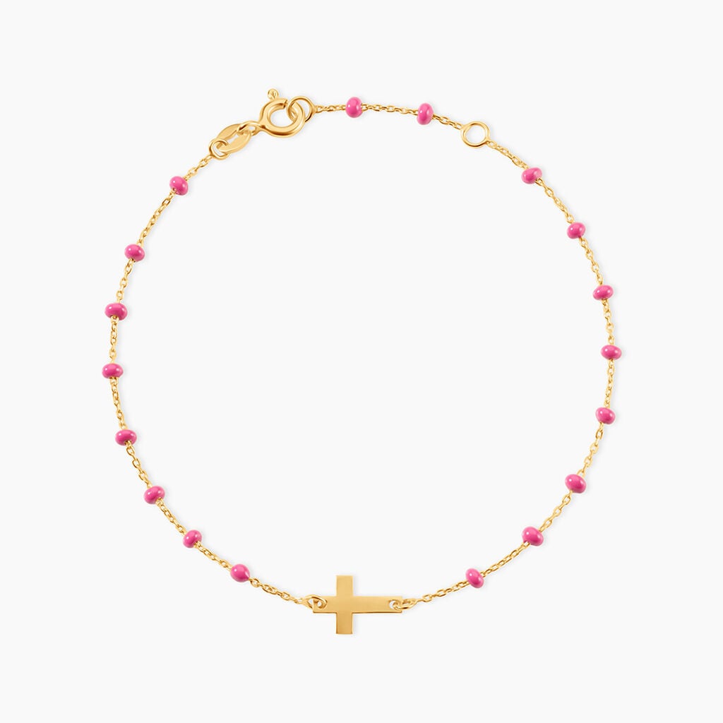 Bracelet Krystle Argent Dor&eacute; A L'Or 750/1000 - Bijoux sans pierre Femme | Histoire d&rsquo;Or